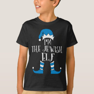 Jewish Elf Hat Funny Hanukkah Geschenk jüdische Ch T-Shirt