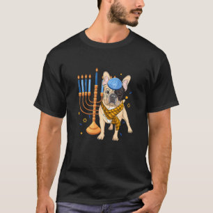 Jewish English Bulldog Dog Hanukkah Pajamas Chanuk T-Shirt