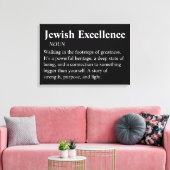 Jewish Excellence Modern Minimal Wall Art Canvas Leinwanddruck (Insitu (Wohnzimmer))