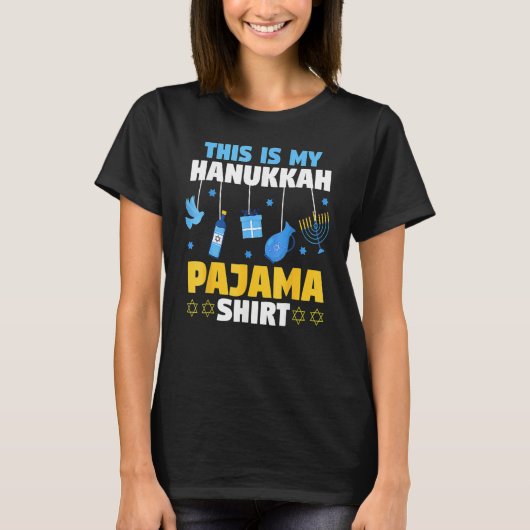 Jewish Festival Of Lights This Is My Hanukkah Paja T-Shirt (Vorderseite)