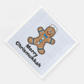 Jewish Gingerbread Man Chrismukkah Napkins Serviette (Ecke)