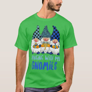 Jewish Gnome Hanukkah Menorah Drei Gnomes Happy C T-Shirt