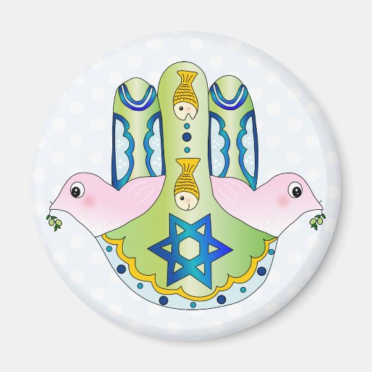 Jewish Hamsa Magnet (Vorne)