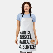 Jewish Hanukkah Bagels Brisket Bakka Blintzes Gesc Schürze (Getragen)