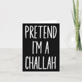 Jewish Hanukkah Challah Easy Halloween-Kostüm Karte (Vorderseite)