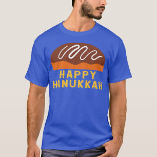 Jewish Holiday Chanukah Sufganiyah Sprichwort Happ T-Shirt