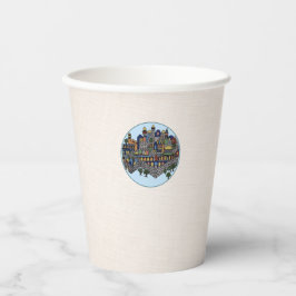 Jewish Holiday Jerusalem Design Paper Cup Pappbecher