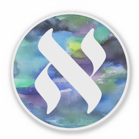 Jewish Language Project Logo Aufkleber (Vorderseite)