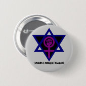 Jewish.Lesbian.Feminist Button (Vorne & Hinten)
