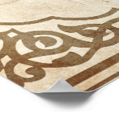 Jewish Mazel Tov Hebrew Good Luck Poster (Ecke)