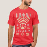 Jewish Menorah Funny Hanukkah T-Shirt<br><div class="desc">Jüdische Menorah Funny Hanukkah.</div>