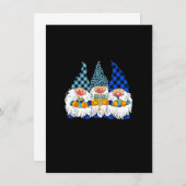 Jewish Menorah Three Gnomes Happy Chanukah Gnome H Einladung (Vorne/Hinten)