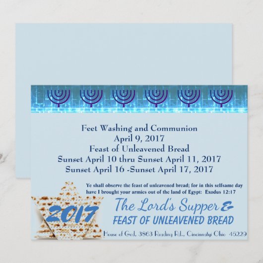 Jewish Passover (Vorne/Hinten)