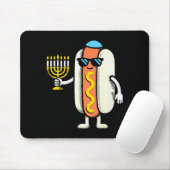 Jewish Pjs Hotdog Funny Food Hanukkah Pajamas Chan Mousepad (Mit Mouse)