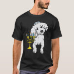 Jewish Poodle Dog Menorah Hanukkah Pajamas Chanuka T-Shirt<br><div class="desc">Nimm diesen lustigen jüdischen Poodle Dog T - Shirt als Hanukkah Geschenk für deinen jüdischen Freund oder Familienmitglied! Spinnen Sie Ihren dreidel mit diesem Chanukah Pyjamas Juden Weihnachts-PJs Hebräisch Outfit für Männer,  Frauen,  Kinder,  Mädchen,  Jungen und haben eine glückliche Hannukah</div>