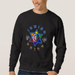 Jewish Pride Menorah Star LGBTQ Inklusivität Sweatshirt<br><div class="desc">Jewish Pride Menorah Star LGBTQ Inklusivität</div>