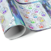 Jewish Sabbath Greetings Around the World Sticker Geschenkpapier (Rolleneckpunkt)