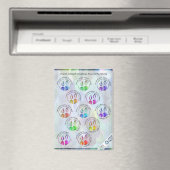 Jewish Sabbath Greetings Around the World Sticker Magnet (In Situ (Geschirrspüler))