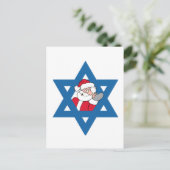 JEWISH SANTA FEIERTAGSPOSTKARTE (Stehend Vorderseite)