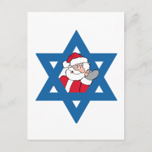 JEWISH SANTA FEIERTAGSPOSTKARTE
