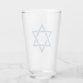 Jewish Star Design Drink Glass Glas (Rückseite)