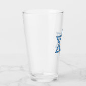 Jewish Star Design Drink Glass Glas (Rechts)