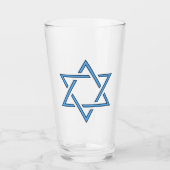 Jewish Star Design Drink Glass Glas (Vorderseite)