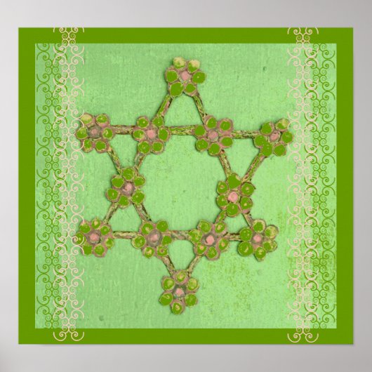 Jewish Star Judaika Fine Art Poster (Vorne)