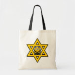 Jewish Star of David with a Honey Bee Tragetasche<br><div class="desc">Bright yellow Star of David with a honeybee. Great for Rosh Hashanah or Chanukah.</div>