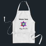 Jewish Star Shana Tova Schürze<br><div class="desc">Shana Tova Jewish Star besticht durch einen hebräischen Glasstar aus David und einen sonnigen Gruß für ein glückliches Neues Jahr.</div>
