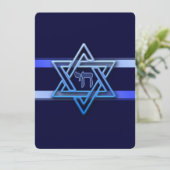 Jewish Star von David Hebrew Chai anpassen (Stehend Vorderseite)