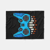 Jewish Video Game Gamer Hanukkah Chanukah Men Boy Fleecedecke (Vorderseite (Horizontal))