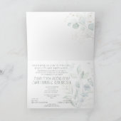 Jewish Wedding Custom Chuppah Foto Dankeskarte (Innenseite)