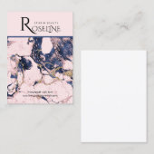 Jewlery Display für Marmormor mit rosa Edelstahl Visitenkarte (Vorne/Hinten)