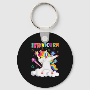Jewnicorn jüdisches Dabbing Unicorn Jud Rosh Hasha Schlüsselanhänger