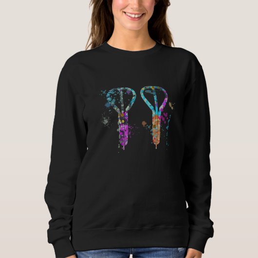JewS Harp Instrument Silhouette JewS Harps   Sweatshirt (Vorderseite)