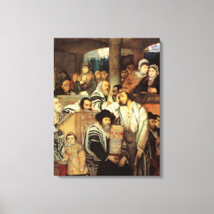 Jews Praying by Maurycy Gottlieb - Circa 1878 Leinwanddruck