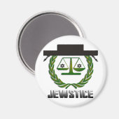 JEWSTICE.png Magnet (Vorderseite/Rückseite)