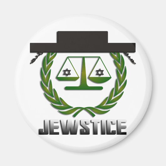 JEWSTICE.png Magnet (Vorne)