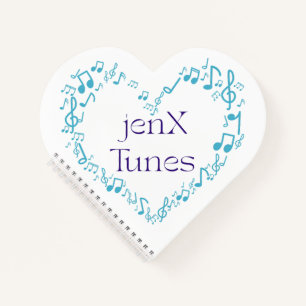 jexX Tunes Logo Notizblock