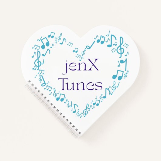 jexX Tunes Logo Notizblock (Vorderseite)