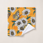 Jezebel-Schmetterlinge und dunkle Blume Badhandtuch Set (Waschlappen)