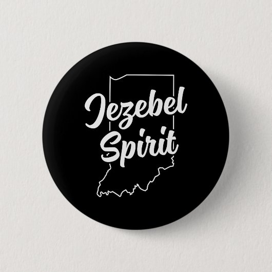 Jezebel Spirit Funny Indiana Pride Blue Dot in A R Button (Vorderseite)