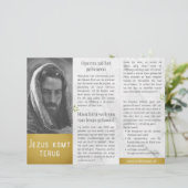 Jezus komt terug christelijk traktaat (Stehend Vorderseite)