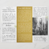 Jezus komt terug christelijk traktaat (Rückseite)