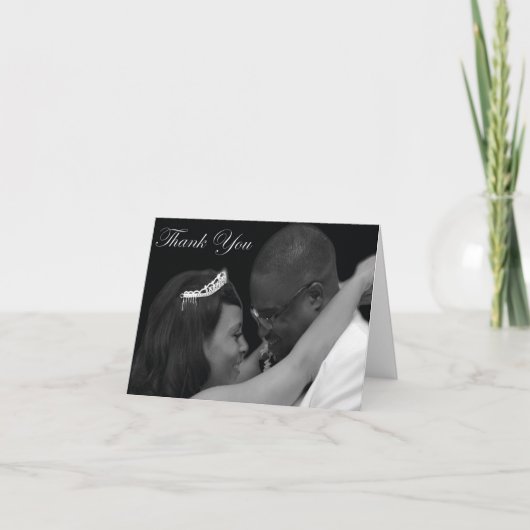 jf Hochzeit danken Ihnen Karten (Vorderseite)