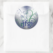 JFGI RUNDER AUFKLEBER (Tasche)