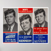 JFK 1958 SENATE CAMPAIGN POSTER (Vorne)