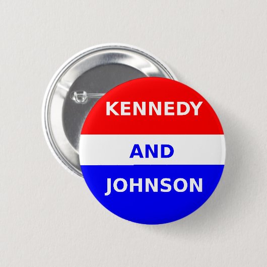 JFK 1960 Kampagnen-Knopf Button (Vorne & Hinten)