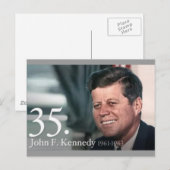 JFK 35 POSTKARTE (Vorne/Hinten)